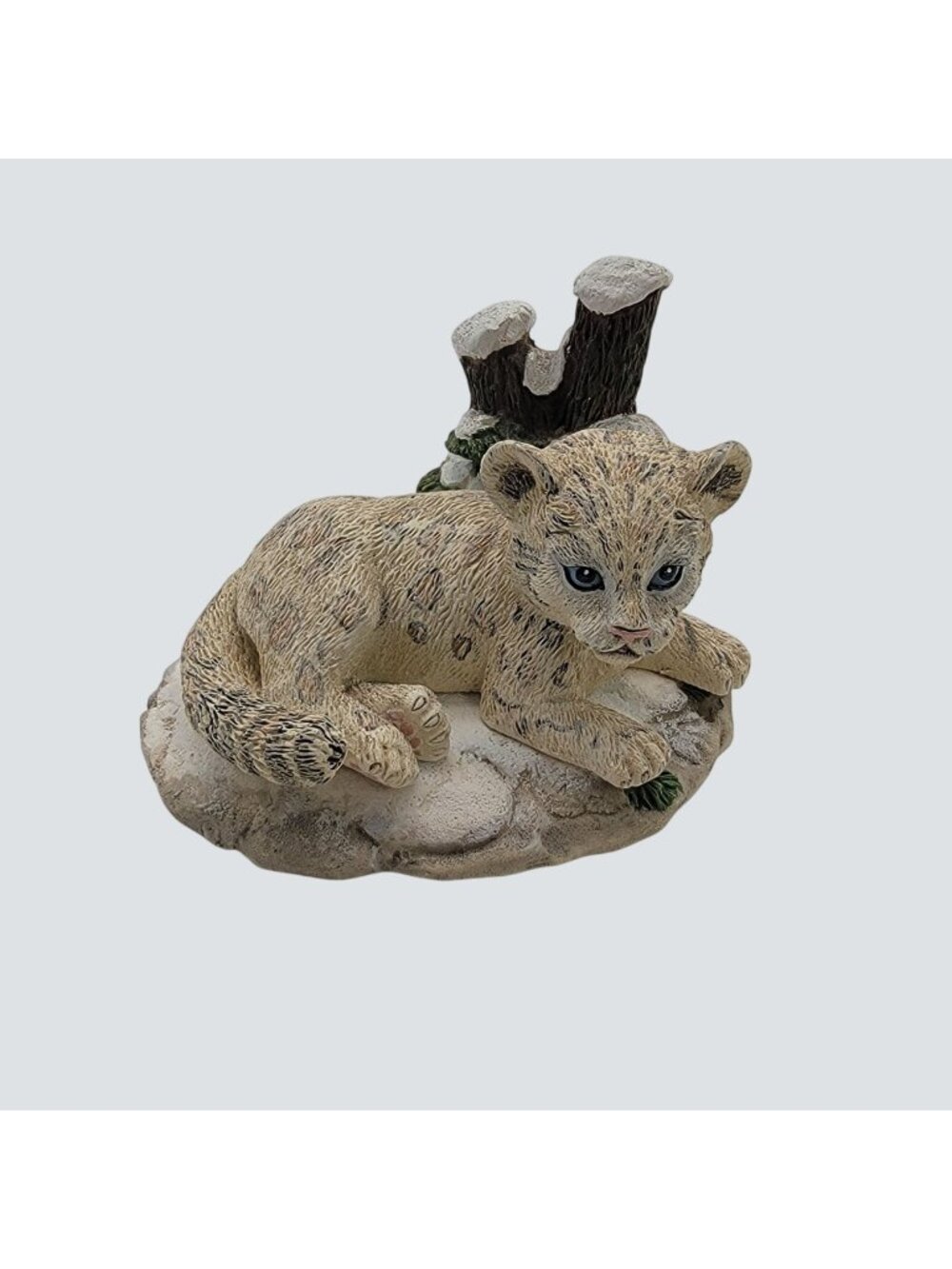 1995 The Hamilton Collection "Snow Leopard" Sculpture Figurine